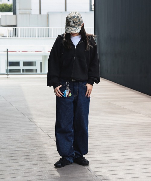 BEAMS T（ビームスティー）の「BEAMS T / Waffle Full Zip Hoodie  ワッフル フル ジップ フーディー（パーカー・メンズ・ブラック/ナチュラル・XL/L/M/S）」の22枚目の写真