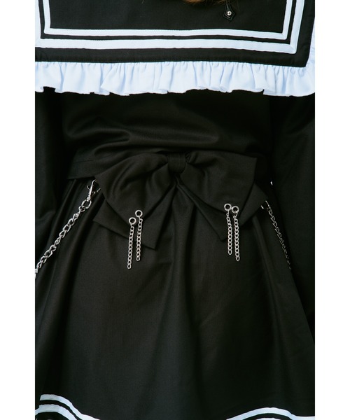 TRAVAS TOKYO(トラバス トウキョウ)の「『TRAVAS TOKYO/トラバス トーキョー』セーラーフリルセットアップ(セットアップ・レディース・ブラック×パープル/グレー/ブラック×ホワイト・M)」の10枚目の写真