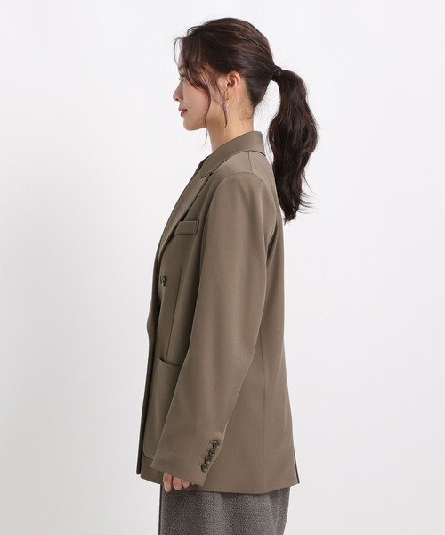 Andemiu（アンデミュウ）の「アソートWジャケット586647（テーラードジャケット・レディース・ネイビー/チェック/モカ・FREE）」の10枚目の写真