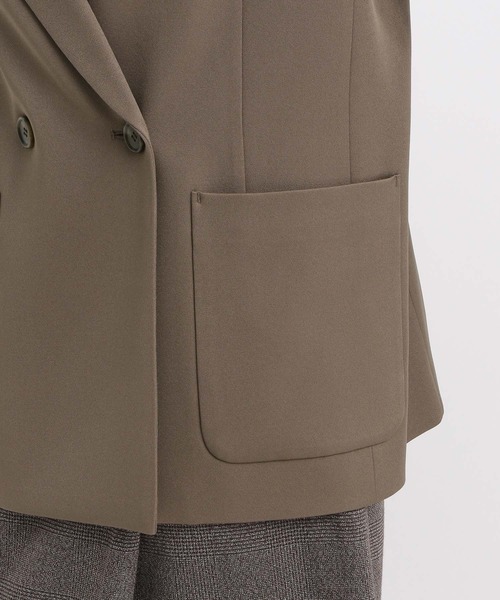 Andemiu（アンデミュウ）の「アソートWジャケット586647（テーラードジャケット・レディース・ネイビー/チェック/モカ・FREE）」の15枚目の写真