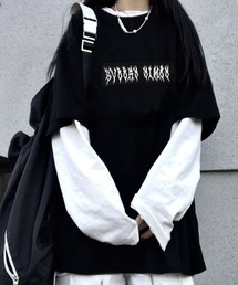 JOHNNY WOLF | AMBER レイヤードスリーブ ルーズ Tシャツ/ロンT(Tシャツ/カットソー)