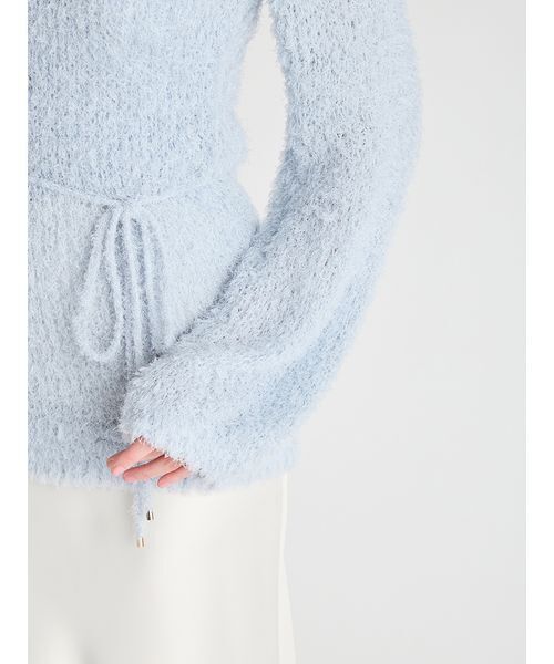 CELFORD（セルフォード）の「リボン付きフラッフィーニットプルオーバー（ニット/セーター・レディース・サックスブルー/オフホワイト/グレー・F）」の10枚目の写真