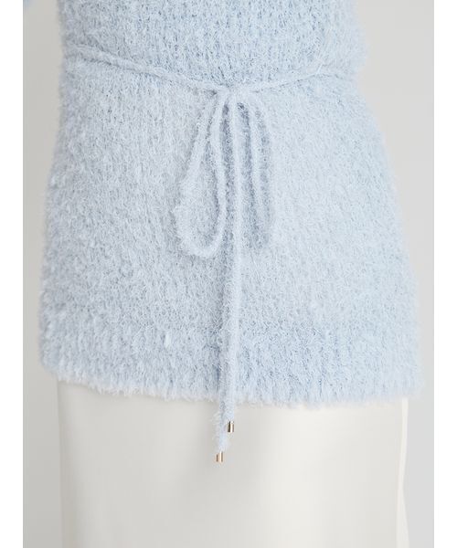 CELFORD（セルフォード）の「リボン付きフラッフィーニットプルオーバー（ニット/セーター・レディース・サックスブルー/オフホワイト/グレー・F）」の12枚目の写真