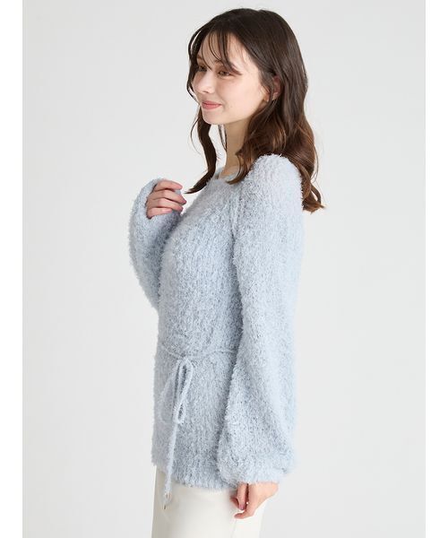 CELFORD（セルフォード）の「リボン付きフラッフィーニットプルオーバー（ニット/セーター・レディース・サックスブルー/オフホワイト/グレー・F）」の13枚目の写真