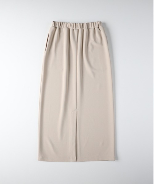 Right-on（ライトオン）の「【｢楽｣して｢ちゃんと見え｣が一番使える！】【HONEYSUCKLE ROSE】カットジョーゼットタイトスカート(ウエストゴム・ストレッチ・秋カラー・体型を拾いにくい・親子でお揃い）（スカート・レディース・イエロー/ダークグレー/ベージュ/ブラック・S/M/L）」の18枚目の写真