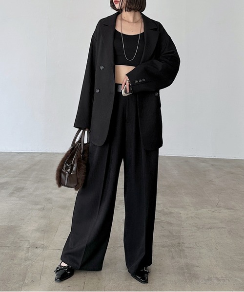 PAGEBOY(ページボーイ)の「【セットアップ対応】MIXボーンジャケット(テーラードジャケット・レディース・ブラウン/ブラック/チャコールグレー・SMALL/MEDIUM)」の10枚目の写真