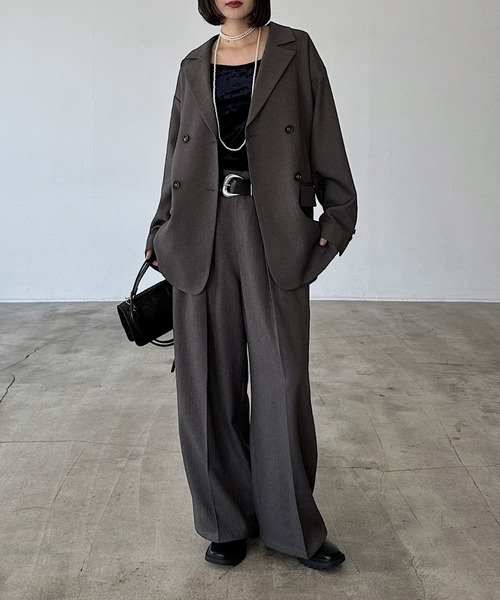 PAGEBOY(ページボーイ)の「【セットアップ対応】MIXボーンジャケット(テーラードジャケット・レディース・ブラウン/ブラック/チャコールグレー・SMALL/MEDIUM)」の20枚目の写真