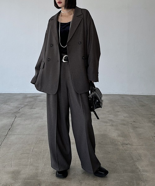 PAGEBOY(ページボーイ)の「【セットアップ対応】MIXボーンジャケット(テーラードジャケット・レディース・ブラウン/ブラック/チャコールグレー・SMALL/MEDIUM)」の21枚目の写真