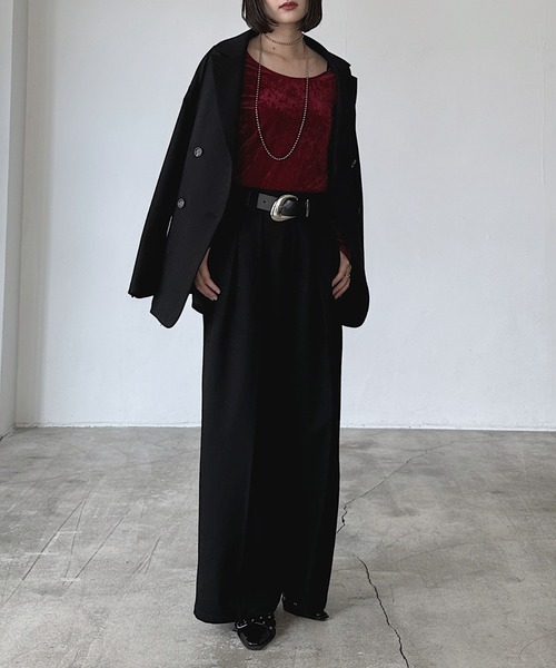 PAGEBOY(ページボーイ)の「【セットアップ対応】MIXボーンジャケット(テーラードジャケット・レディース・ブラウン/ブラック/チャコールグレー・SMALL/MEDIUM)」の14枚目の写真