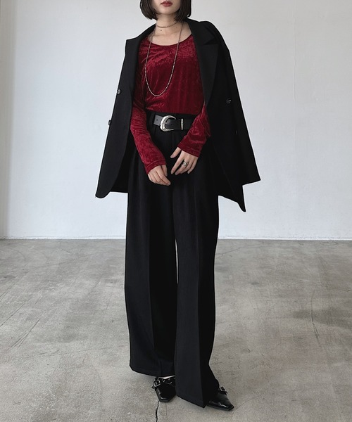 PAGEBOY(ページボーイ)の「【セットアップ対応】MIXボーンジャケット(テーラードジャケット・レディース・ブラウン/ブラック/チャコールグレー・SMALL/MEDIUM)」の13枚目の写真