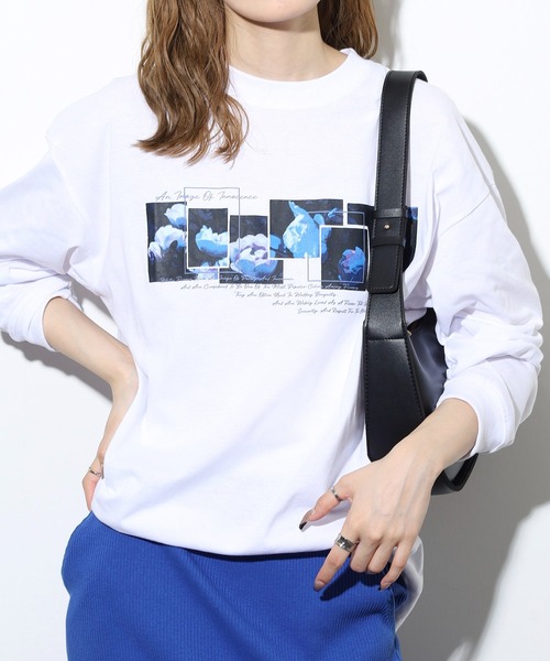 FUNALIVE(ファンアライブ)の「吸水速乾 UVカット ボックス ワイド シルエット 刺繍 転写Pt リブ付き ロンTEE(Tシャツ/カットソー・メンズ・チャコールグレー/ブラック系2/ホワイト系3/ブラック/ホワイト系1/ホワイト系2/ホワイト/ブラック系1/グレー系1/ブラック系3・M/L/LL)」の4枚目の写真