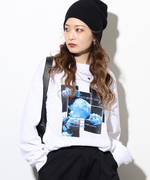 FUNALIVE(ファンアライブ)の「吸水速乾 UVカット ボックス ワイド シルエット 刺繍 転写Pt リブ付き ロンTEE(Tシャツ/カットソー・メンズ・チャコールグレー/ブラック系2/ホワイト系3/ブラック/ホワイト系1/ホワイト系2/ホワイト/ブラック系1/グレー系1/ブラック系3・M/L/LL)」の11枚目の写真