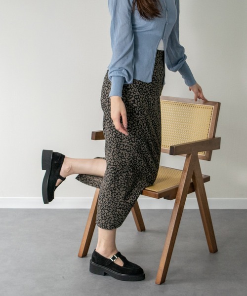 FABIO RUSCONI（ファビオルスコーニ）の「【FABIO RUSCONI】ラウンドトウ厚底Tストラップシューズ(F51633)（ドレスシューズ・レディース・ブラック系その他/ブラック・38/37/36）」の8枚目の写真