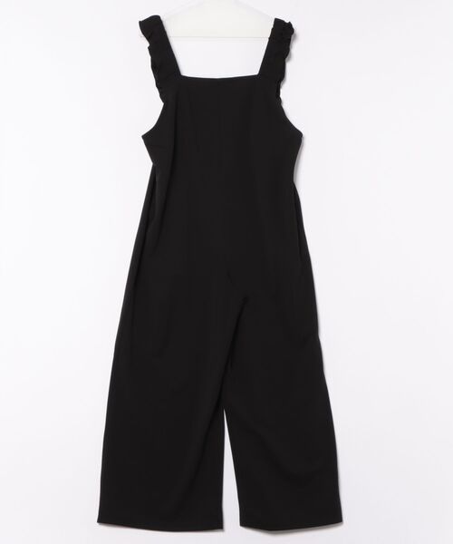 Honeys（ハニーズ）の「【イージーケア】肩フリルオールインワン（サロペット/オーバーオール・レディース・チャコール/ブラウン/ブラック・L/LL/M/S）」の4枚目の写真