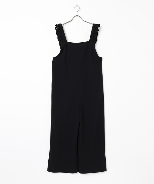 Honeys（ハニーズ）の「【イージーケア】肩フリルオールインワン（サロペット/オーバーオール・レディース・チャコール/ブラウン/ブラック・L/LL/M/S）」の17枚目の写真