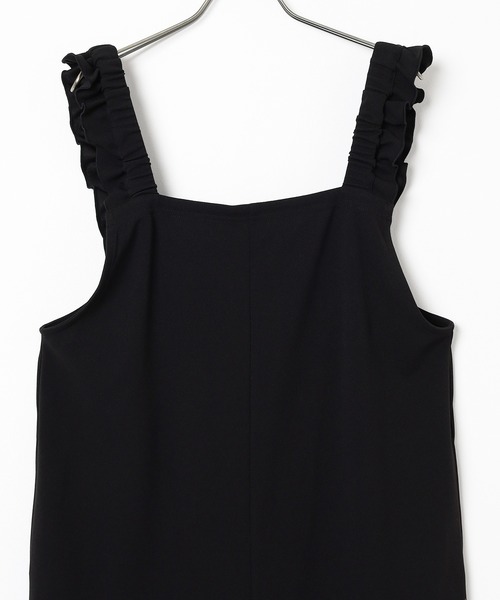 Honeys（ハニーズ）の「【イージーケア】肩フリルオールインワン（サロペット/オーバーオール・レディース・チャコール/ブラウン/ブラック・L/LL/M/S）」の18枚目の写真