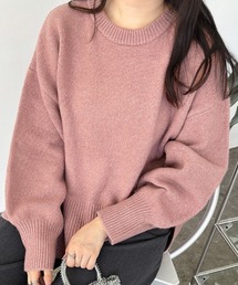 サイドスリットリラクシーニットセーター