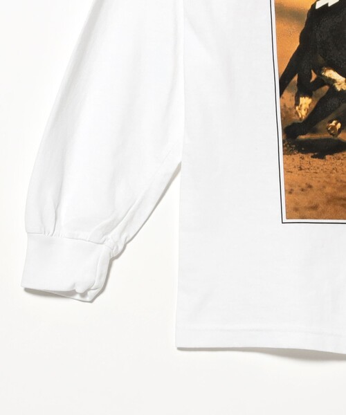 F-LAGSTUF-F（フラグスタフ）の「F-LAGSTUF-F / L/S TEE(xblur)（Tシャツ/カットソー・メンズ・ホワイト・M/L/XL）」の6枚目の写真