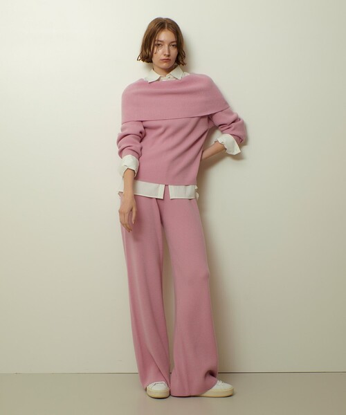 allureville(アルアバイル)の「ウールリブニットパンツ(その他パンツ・レディース・ブラウン/グレー系その他/ライトピンク・2)」の7枚目の写真