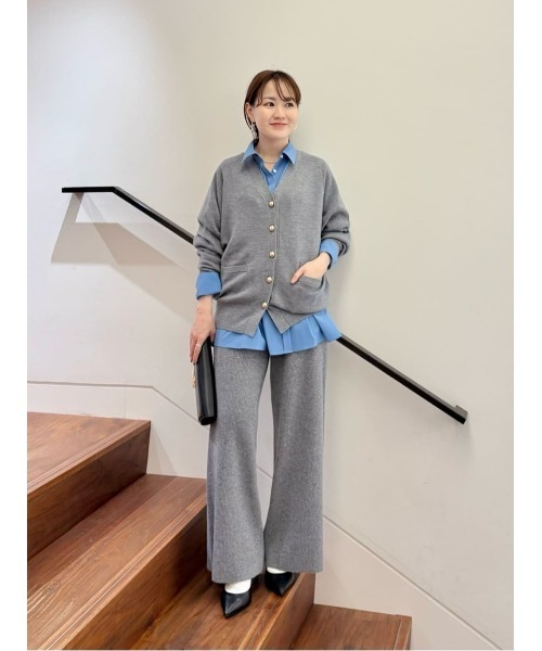 allureville(アルアバイル)の「ウールリブニットパンツ(その他パンツ・レディース・ブラウン/グレー系その他/ライトピンク・2)」の5枚目の写真