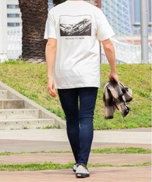 バックプリント コットンTシャツ