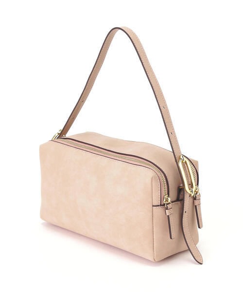 NATURAL BEAUTY BASIC（ナチュラルビューティーベーシック）の「◇ツーコンパートメントショルダーバッグ（ショルダーバッグ・レディース・ブラウン/ピンク・ﾌﾘ-）」の7枚目の写真