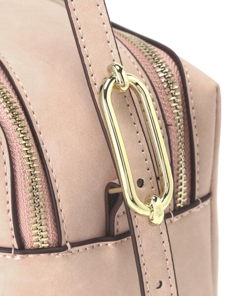 NATURAL BEAUTY BASIC（ナチュラルビューティーベーシック）の「◇ツーコンパートメントショルダーバッグ（ショルダーバッグ・レディース・ブラウン/ピンク・ﾌﾘ-）」の9枚目の写真