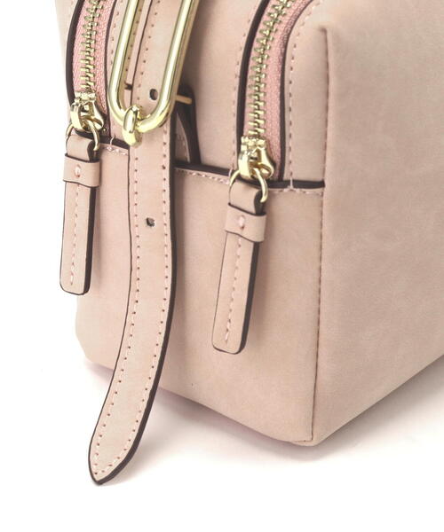 NATURAL BEAUTY BASIC（ナチュラルビューティーベーシック）の「◇ツーコンパートメントショルダーバッグ（ショルダーバッグ・レディース・ブラウン/ピンク・ﾌﾘ-）」の10枚目の写真