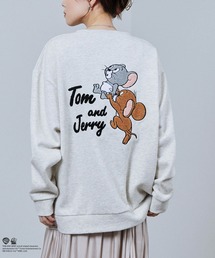 【TOM&JERRY/トムアンドジェリー 】サガラ刺繍トレーナー 裏起毛