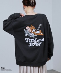 TOM&JERRY トムとジェリー タフィー サガラ刺繍 裏毛 トレーナー