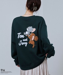 【TOM&JERRY/トムアンドジェリー 】サガラ刺繍トレーナー 裏起毛