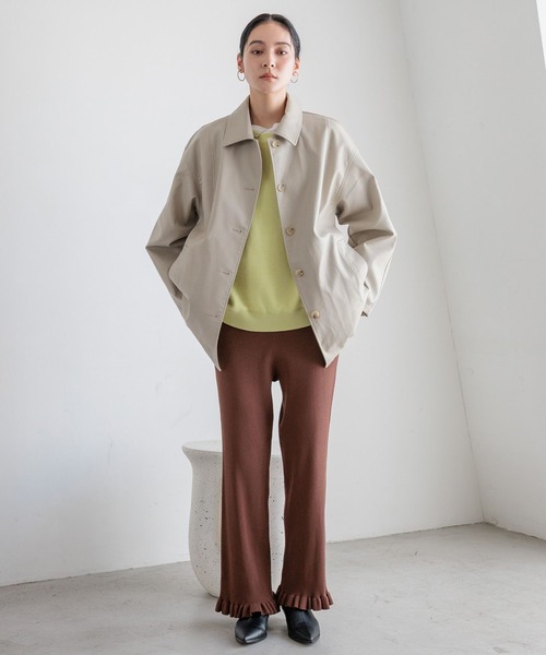 LOWRYS FARM（ローリーズファーム）の「レザーカバーオール　580815（カバーオール・レディース・ブラック/ブラウン/アイボリー・FREE）」の5枚目の写真