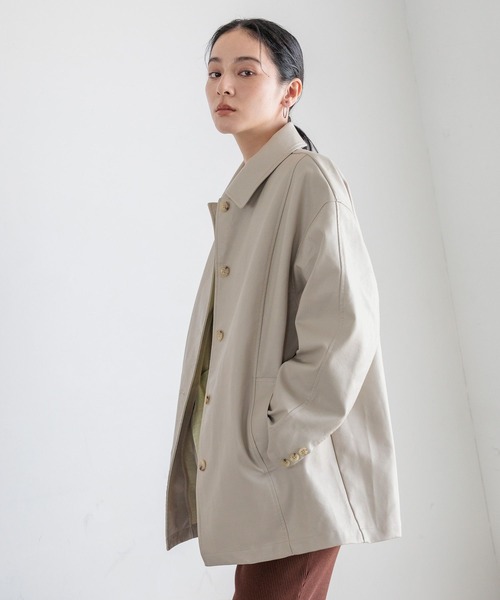 LOWRYS FARM（ローリーズファーム）の「レザーカバーオール　580815（カバーオール・レディース・ブラック/ブラウン/アイボリー・FREE）」の6枚目の写真