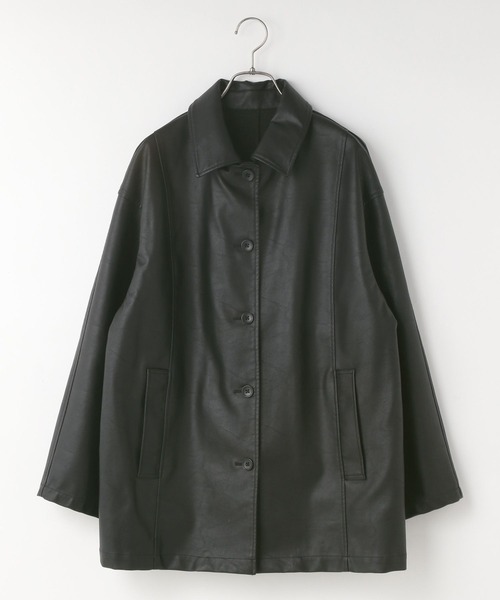 LOWRYS FARM（ローリーズファーム）の「レザーカバーオール　580815（カバーオール・レディース・ブラック/ブラウン/アイボリー・FREE）」の19枚目の写真