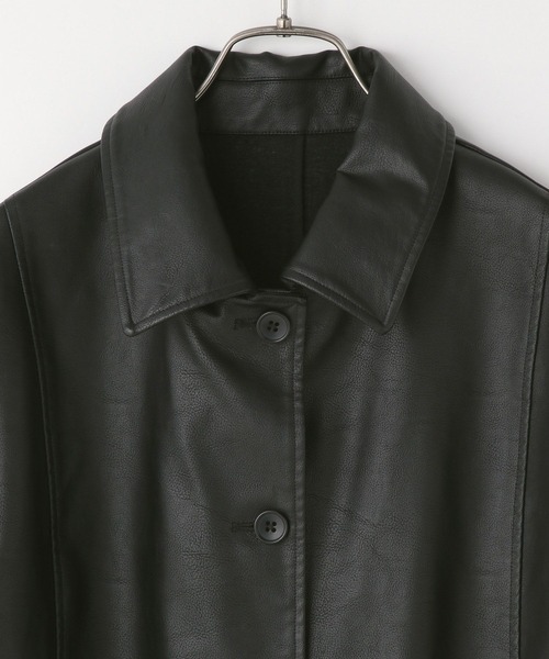 LOWRYS FARM（ローリーズファーム）の「レザーカバーオール　580815（カバーオール・レディース・ブラック/ブラウン/アイボリー・FREE）」の20枚目の写真