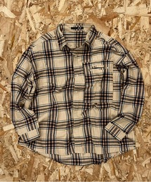 SHISKY | 【オーバーサイズ ネルシャツ】ワイドシルエット　チェック柄ネルシャツ(シャツ/ブラウス)