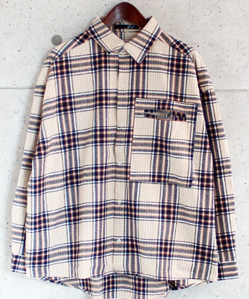 セール】【オーバーサイズ ネルシャツ】ワイドシルエット チェック柄