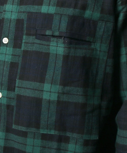 SHISKY（シスキー）の「【オーバーサイズ ネルシャツ】ワイドシルエット　チェック柄ネルシャツ（シャツ/ブラウス・メンズ・ベージュ系その他/レッド系その他/ベージュ系その他2/ブルー系その他/グリーン系その他・FREE）」の22枚目の写真