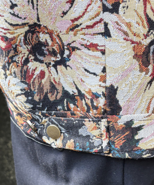 DOUBLE NAME（ダブルネーム）の「レトロフラワー ゴブランブルゾン（カーディガン/ボレロ・レディース・ブラック/パープル・FREE）」の11枚目の写真