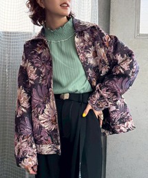 DOUBLE NAME | レトロフラワー ゴブランブルゾン(カーディガン/ボレロ)