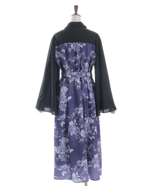 axes femme（アクシーズファム）の「蝶々×花柄ジップOP（ワンピース