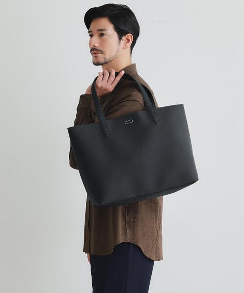 TAKEO KIKUCHI(タケオキクチ)の「PUボンディングトートバッグ(トートバッグ・メンズ・ブラック/ブルー系その他/ダークオレンジ・00)」の13枚目の写真