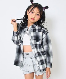 ANAP kids | クレイジー チェック シャツ【ジュニアお揃い】(シャツ/ブラウス)
