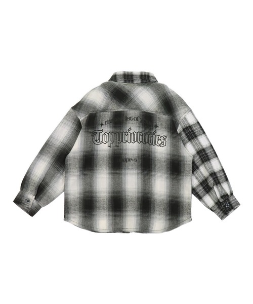 ANAP kids（アナップキッズ）の「クレイジー チェック シャツ【ジュニアお揃い】（シャツ/ブラウス・キッズ・ブラウン/グレー・110/130/120）」の15枚目の写真