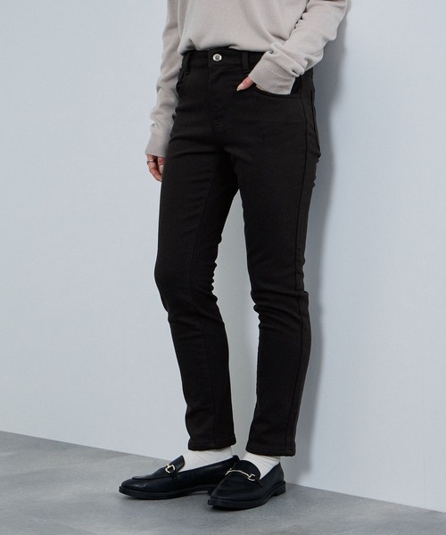 NAVY(ネイビー)の「nAvy マックヒート裏起毛スリムストレート(デニムパンツ・レディース・ブルー系1/ブラック/ブルー系2・XS/S/M/L)」の14枚目の写真