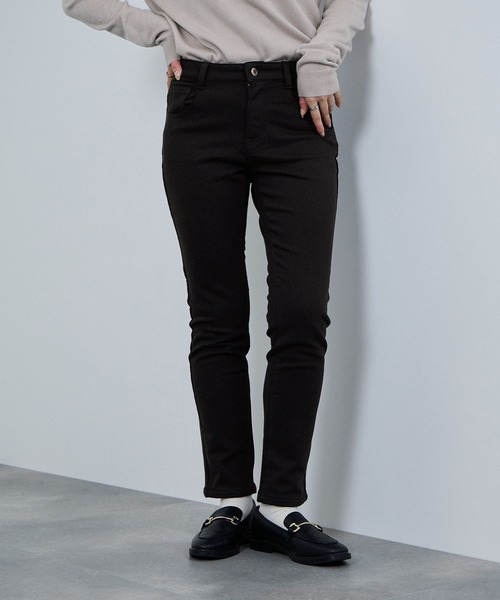 NAVY(ネイビー)の「nAvy マックヒート裏起毛スリムストレート(デニムパンツ・レディース・ブルー系1/ブラック/ブルー系2・XS/S/M/L)」の15枚目の写真