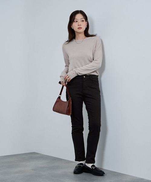 NAVY(ネイビー)の「nAvy マックヒート裏起毛スリムストレート(デニムパンツ・レディース・ブルー系1/ブラック/ブルー系2・XS/S/M/L)」の17枚目の写真