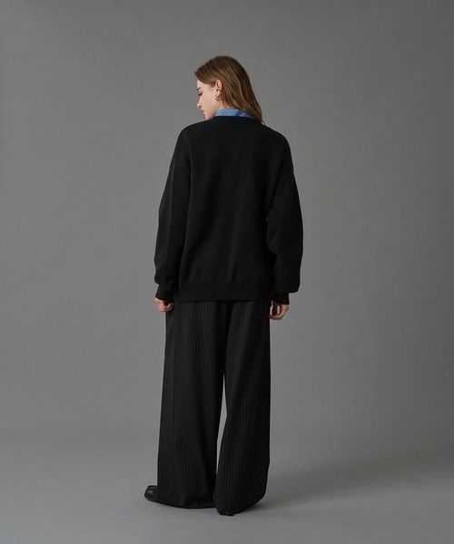 ONCILY（オンシェリー）の「SILVER BUTTON CREW NECK CARDIGAN / シルバーボタンクルーネックカーディガン（カーディガン/ボレロ・メンズ・チャコールグレー/ブラック/ライトブルー/ネイビー・LARGE/SMALL/MEDIUM）」の22枚目の写真