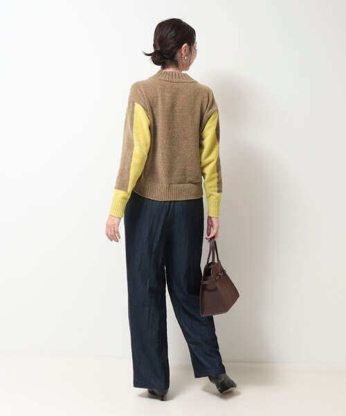 MICO COULIER（ミコクリエ）の「モール配色ハイネックプルオーバーニット（ニット/セーター・レディース・イエロー/オレンジ/ベビーピンク・38）」の12枚目の写真