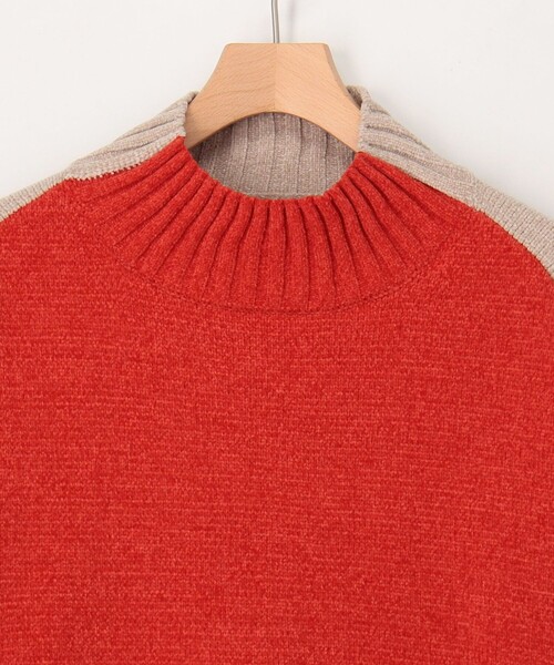 MICO COULIER（ミコクリエ）の「モール配色ハイネックプルオーバーニット（ニット/セーター・レディース・イエロー/オレンジ/ベビーピンク・38）」の18枚目の写真